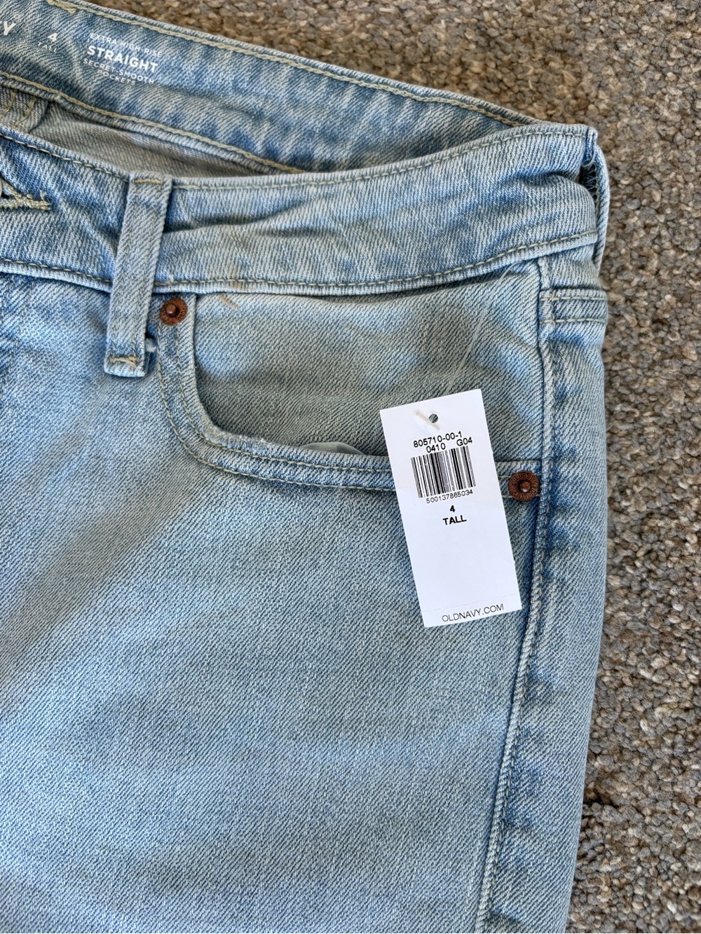 TALL Extra High Rise Straight Jeans - Picture 3 of 3